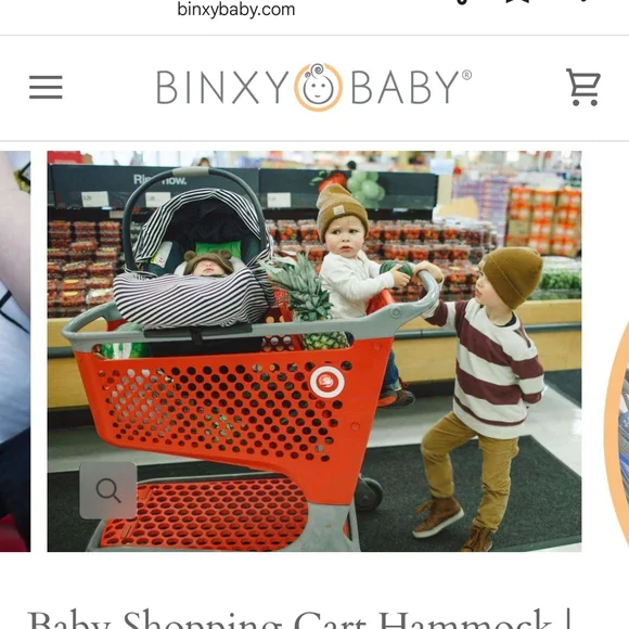 Black Shopping Cart Cover - Picture 2 of 3